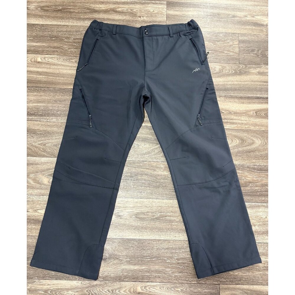 TRAILSIDE Mens Plus Size 4XL Thermal Pants Fleece Lining Soft Water-Resistant-